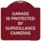 Signmission Garage Is Protected by Surveillance Cameras Heavy-Gauge Aluminum Sign, 18" H, BU-1818-23937 A-DES-BU-1818-23937 - alternate 1